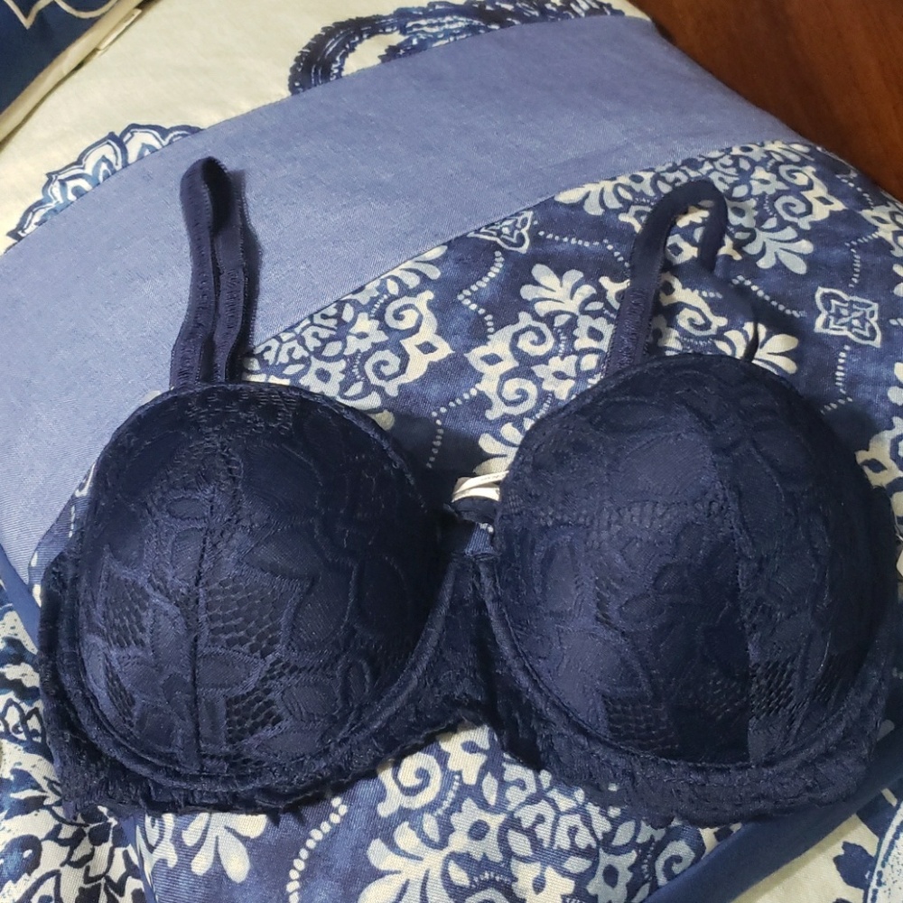 Navy blue bra
